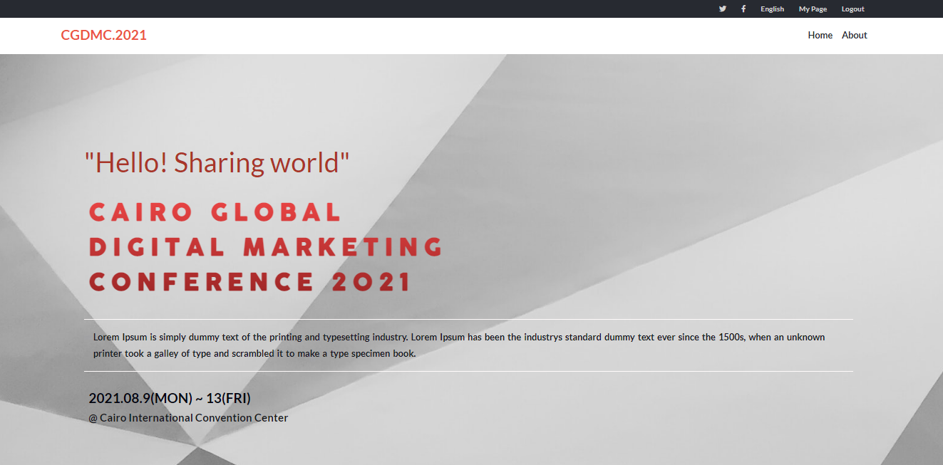 Conference Capstone project snapshot